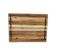 Acacia Wood, Thick Professional Heavy Duty Butcher Block, with Juice Groove and Handle, Made in Vietnam,15.75 x 11.8 x 1.6 Inch