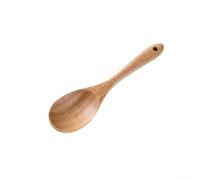 Acacia Wood Utensil Set Containing Slotted Spoon Solid Spoon and Wooden Spatula for Multi-Tasking in the For Kitchen (Salad spoon)