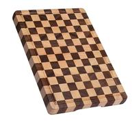 Acacia Wooden Chopping Board, Checkered Cutting Board, End Grain Cutting Boards for Kitchen, Butcher Block for Meat, Bread & Fruit, Charcuterie Board, 42 * 30 * 2 CM