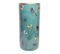 AcaciaHome Modern & Classic Ceramic 18” Tall Floral Design Umbrella Stand - Multi-Functional Holder or Decorative Vase with Durable Glazed Finish for Home, Office (Blue Butterfly & Birds Design)