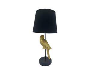 AcaciaHome Parrot Table Lamp with Drum Shade - Stylish Modern Animal-Inspired Resin Base, Decorative Lighting with Cozy Ambient Glow for Bedroom, Hallway, Living Room, or Home Décor (Table Lamp 52cm)