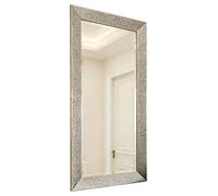 AcaciaHome Stylish & Durable 141CM Silver Wall Mirror - Full-Length or Wall-Mounted Mirror with Sleek Modern Design, Ideal for Bedroom, Living Room, Entryway, and Contemporary Home Décor Accent