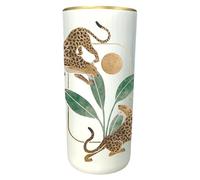 AcaciaHome Stylish & Durable 18-Inch Leopard Safari Ceramic Umbrella Stand, Vintage-Inspired Glazed Ceramic, Organizes Umbrellas & Canes, Adds Safari Charm to Home, Office, Hallway, Entryway