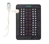 ACADA Far Infrared Heating Pad 23 x16 Inches for Back Waist Legs - Natural Jade Tourmaline Bio Heating Mat, Hot Stone Infrared Heating Pad with Smart Control Auto Shut-Off