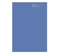 Academic 2026-2027 A4 Day a Page Diary - Hardback Mid Year Planner with Textured Covers - Organiser for Students & Teachers (Bright Blue)