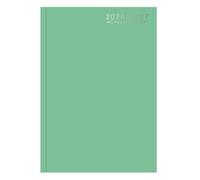 Academic 2026-2027 A4 Day a Page Diary - Hardback Mid Year Planner with Textured Covers - Organiser for Students & Teachers (Pastel Green)