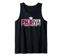 Academic Accomplishment | PhD Graduate | Ph.Diva and Proud Tank Top