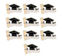 Academic Achievement Badge 2026 Graduation Alloy Doctoral Hat Pin for Students and Educators 25mm Versatile Use Doctor Cap Badge