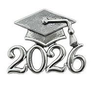Academic Achievement Badge 2026 Graduation Alloy Doctoral Hat Pin for Students and Educators 27X23Mm Versatile Use Doctor Cap Badge Academic