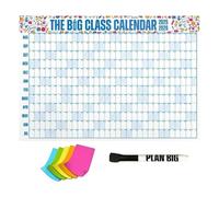 Academic Calendar 2025-2026 Monthly Large School Wall Planner Whiteboard Calendar with Erasable for Project Management and Study Organisation