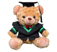 Academic Celebration Bear Soft Plush Animals Customizable Graduation Bear Various Educational Levels Graduation