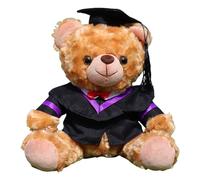 Academic Celebration Bear Soft Stuffed Animals Customizable Graduation Bear Plush Various Education Levels College Degree Celebration