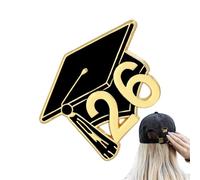 Academic Ceremony Badge - Congratulations Setup, High School Mounting Tool Visual, Individual Expression Feature, Recognition Advantage, Premium Gold Item Pin, Jacket | for Senior Grads
