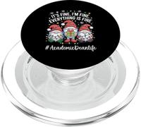 Academic Dean Gnome Everything Is Fine Funny Christmas PopSockets PopGrip for MagSafe