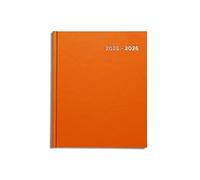 Academic Diary 2025-2026 A5 Week to View by Pirongs | Mid year Diary 2025-2026 | A5+ Diary, Casebound - Orange
