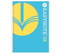 Academic Diary 2025-2026 A5 Week to View - Wiro Bound Durable Poly Covers Mid Year Planner - Runs July 2025 to August 2026 - University, College & School Organiser for Students & Teachers (Light Blue)