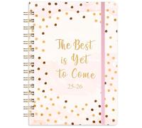 Academic Diary 2025-2026 - Diary 2025-2026 a5 Week to View from August 2025 to July 2026, 21.5 x 15.5 x 1.5 cm, pink