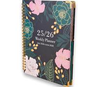 Academic Diary 2025-2026,Pocket Diary,12 Months Academic Diary from Jul 2025 to Jun 2026,Back To School Daily Planner with Pen Loop Elastic Strap,for planning, personal development planning