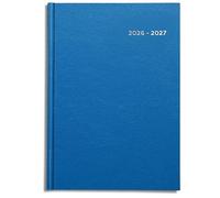 Academic Diary 2026-2027 A4 Page a Day by Pirongs | Mid year Diary 2026-2027 | A4 Diary, Hardback/Casebound Quality - Bright Blue