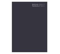 Academic Diary 2026-2027 A4 Week to View - Mid Year Hardback Casebound Organiser - University College & School Planner - Runs July 2026 to August 2027 (Navy Academic Diary)