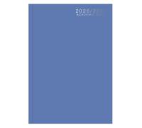 Academic Diary 2026-2027 A5 Day a Page Hardback Mid Year Planner Textured Organiser Runs August 2026 August 2027 Daily Schedule Appointment Journal Productivity (Royal Blue)