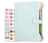 Academic Diary 2026-2027 A5 Day per Page,13 Month Daily Planner from Aug 2026 to Aug 2027,Organizer Notebook,2026-2027 Diary A5 Page a Day with Pen,Sticker (Blue)