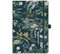 Academic Diary 2026-2027 - A5 Diary 2026-2027 Week to View, August 2026 - July 2027, 12 Months Diary with Elegant Hardcover, Elastic Pen Loop, Back Pocket, 21.3 x 14.7 x 1.6 cm