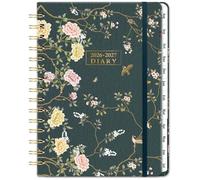 Academic Diary 2026-2027 - A5 Diary Week to View for School or Work, Runs from August 26 to July 27, with Clear Layout and Large Writing Space - Green