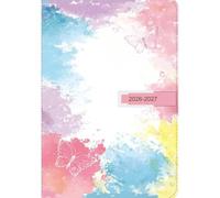 Academic Diary 2026-2027 A5 Page a Day,13 Month Schedule Organiser from Aug 2026 to Aug 2027,Day Per Page Agenda, Productivity Daily Planner with Pen,Sticker (Colorful)