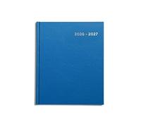 Academic Diary 2026-2027 A5 page a day by Pirongs | Mid year Diary 2026-2027 | A5+ Diary, Casebound - Bright Blue