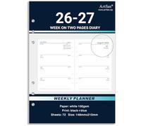 Academic Diary 2026 2027 - A5 Refill Diary 2026 2027 Week on Two Pages, Organiser Refill 2026 2027 Week to View from Aug. 2026 to Jul. 2027, 21.5x15.5 cm