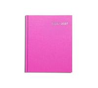 Academic Diary 2026-2027 A5 Week to View by Pirongs | Mid year Diary 2026-2027 | A5+ Diary, Casebound - Pink