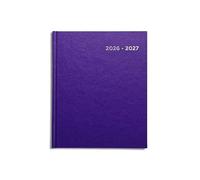 Academic Diary 2026-2027 A5 Week to View by Pirongs | Mid year Diary 2026-2027 | A5+ Diary, Casebound - Purple