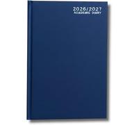 Academic Diary 2026-2027 A5 Week to View | Hardback Mid-Year School Planner for Students & Teachers | August 2026 - July 2027 (Navy Blue)