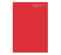 Academic Diary 2026-2027 A5 Week to View - Mid Year Hardback Casebound Organiser - University College & School Planner - Runs July 2026 to August 2027 (Dark Red)