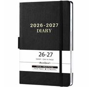 Academic Diary 2026-2027, Diary 2026-2027 page a day, Black