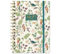 Academic Diary 2026-2027, Diary A5 Week to View, From Aug. 2026 to Jul. 2027 Spiral Bound Diary with Monthly Tabs, Inner Pocket & Premium No-Bleed Paper for Work, School, or Home Organization