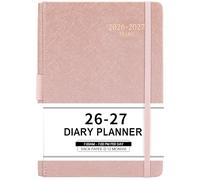 Academic Diary 2026-2027 Page a Day - A5 Diary from July 2026 to June 2027 | Diary 2026-2027 with Monthly Tabs, Inner Pocket, Banded, 14.5 X 21 cm