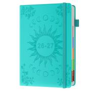 Academic Diary 2026-2027 Page A Day A5, July 2026 - June 2027, 26-27 Mid Year Diary with Colorful Tabs, 400 Pages 100-gsm Paper, 2 Bookmarks, Pocket - 2026-27 Planner for Teachers, Students