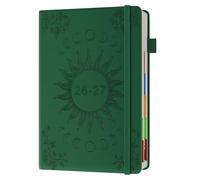 Academic Diary 2026-2027 Page A Day A5, July 2026 - June 2027, 26-27 Mid Year Diary with Colorful Tabs, 400 Pages 100-gsm Paper, 2 Bookmarks, Pocket - 2026-27 Planner for Teachers, Students