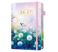 Academic Diary 2026-2027 Page A Day A5, July 2026 - June 2027, 26-27 Mid Year Diary with Colorful Tabs, 400 Pages 100-gsm Paper, 2 Bookmarks, Pocket - 2026-27 Planner for Teachers, Students