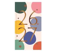 Academic Diary 2026-2027 Slim Week to View Hardback Planner - Mid Year Academic Organiser with Copper Foil Accents - Runs July 2026 to August 2027 for Students Teachers Office (Spots Design)