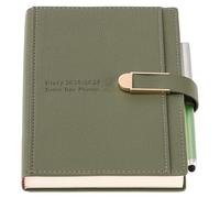 Academic Diary 2026 Day to Page A5, Jan 2026-Dec 2026, Daily Planner Schedule Organiser with Pen, Hardcover Agenda Diary Planner with Stickers,Inner Pocket (Green 07 2026-06 2027, A5)
