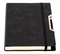 Academic Diary 2026,Diary 2026 Day Per Page, Hardcover Organized from Jan 2026 to Dec 2026, Agenda A5 Daily Monthly Planner with Monthly Tabs, Inner Pocket,Pen,Pen Loop,Stickers (Black)