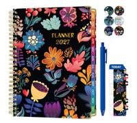 Academic Diary 2027,2027 Diary Monthly Weekly Calendar Planner Jan. 2027-Dec. 2027 with Month Tabs 6.1" x 8.5" Hardcover,Notebook Agenda for Daytimer Schedule Work School (A0902)