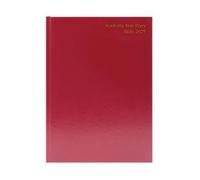 Academic Diary Day Per Page A4 Burgundy 2026-2027 KF1A4ABG26