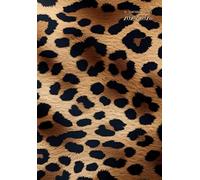 Academic Diary Page a Day a5: " Leopard Print " With Times, Tabs - 12 Months August to July - Small Size - Soft Cover not Spiral Bound non Ring Binder - for Uk Teacher and Kids : Men & Women.