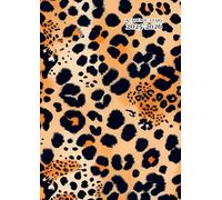 Academic Diary Uk A4: " Leopard Print " Week To View 2 Page Per Week - Vertical 10 Periods - 12 Month From August To July - Planner With Month Tabs ... Ringbound Gift Ideas For Kids Boys and Girls.