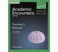 Academic Encounters Level 1 Teacher's Manual Reading and Writing