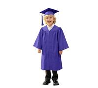 Academic Graduation Gown Cap Children Tassel Set 2026 Unisex Boys Girls Preschool Kindergarten Matching Hat,Tassel Primary School Dress Up Props 2 Piece Set Age 4-10 Years